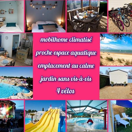 Mobilhome 2Ch Climatise-Terrasse Fermee-4 Velos-Camping 4 Etoiles Les Charmettes Ле-Мат Экстерьер фото