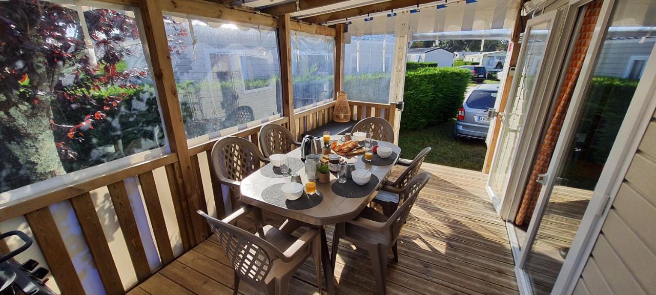 Mobilhome 2Ch Climatise-Terrasse Fermee-4 Velos-Camping 4 Etoiles Les Charmettes Ле-Мат Экстерьер фото